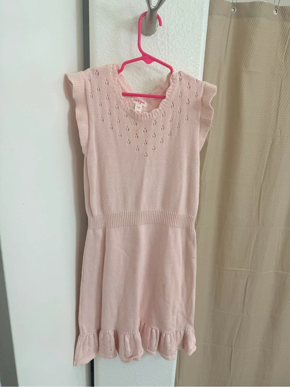 Bundle Girls Pink & White Princess Knit Dress